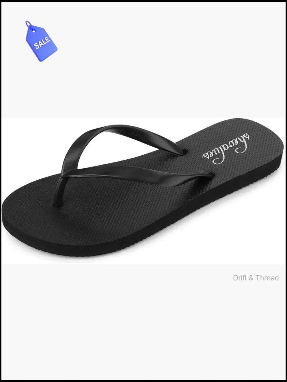 Slim Flip Flops Thong Sandals Women Beach Rubber Shower Shoes Non-Slip Yoga Mat